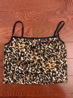 American Apparel Leopard Print Cami in Brown and Black